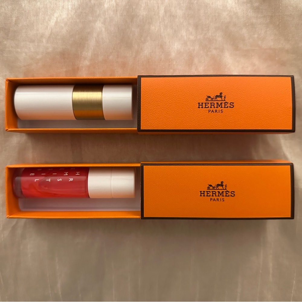 Hermes Lip Balm & Gloss Set - Rose and Clear